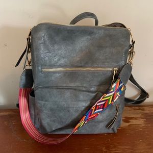 Modern+chic Brielle convertible bag gray